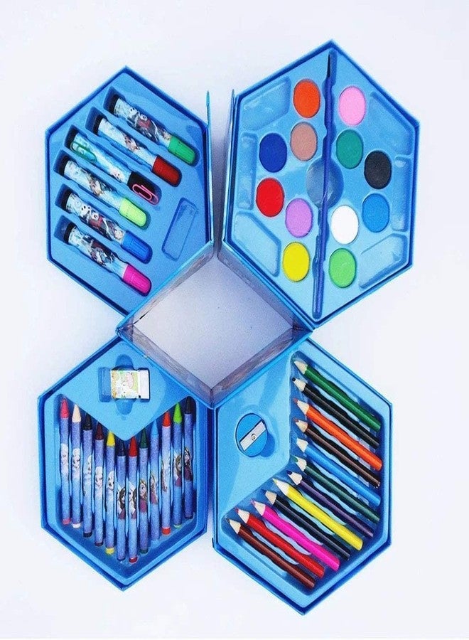 YOPRAM Sales Multicolour Art Box with Colour 46 Pcs Drawing Art Set with Color Pencils Crayons Sketch Pens for Kids Children Best for Return Gifts Color Kit for Kids (Pack of 1) - Image 3